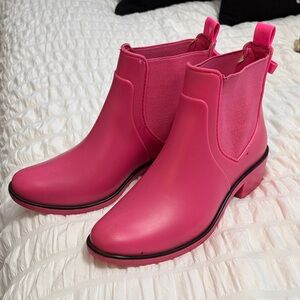 Kate Spade Pink Women's Rain Ankle Boots